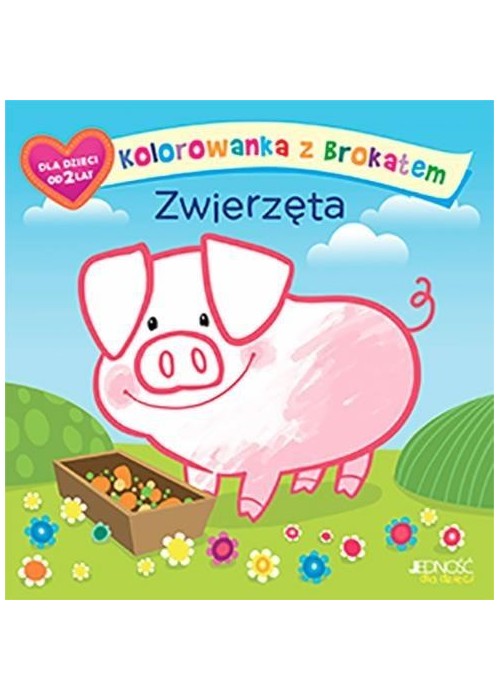 Kolorowanka z brokatem. Zwierzęta