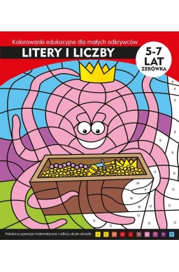 Litery i liczby. Kolorowanki edu. dla małych