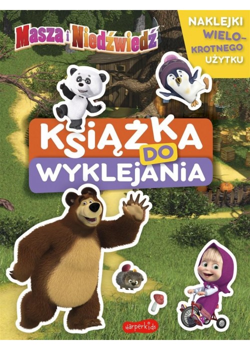 Masza i Niedźwiedź. Książka do wyklejania