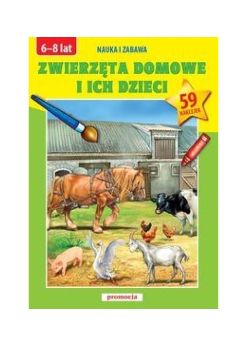 Naklejanki - Zwierzęta domowe i ich dzieci