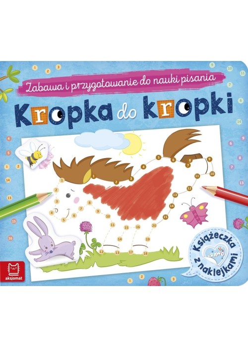 Kropka do kropki. Książeczka z naklejkami