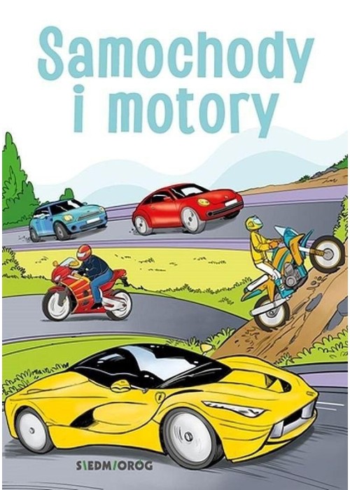Samochody i motory - kolorowanka edukacyjna Samochody i motory - kolorowanka edukacyjna