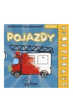 Książeczka-kolorowanka. Pojazdy 3-4 lata