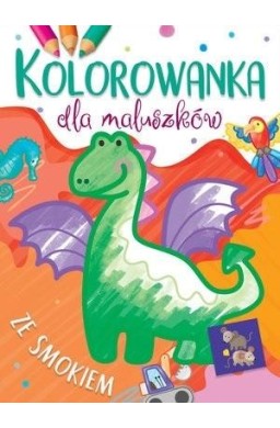 Kolorowanka dla maluszków ze smokiem