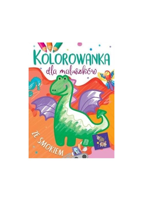 Kolorowanka dla maluszków ze smokiem