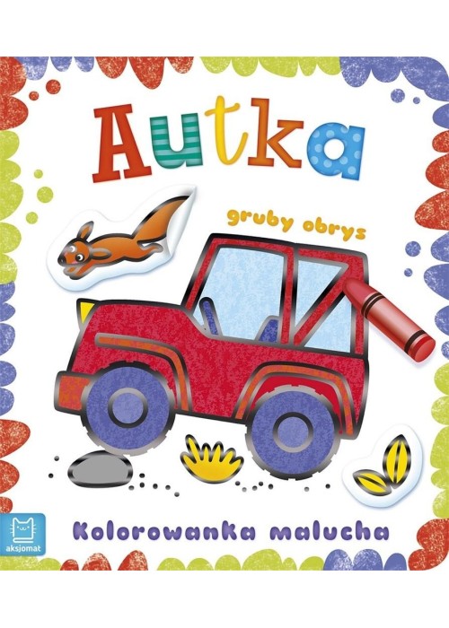 Kolorowanka malucha z grubym obrysem. Autka