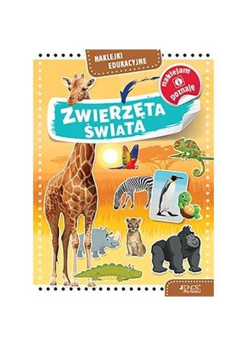 Naklejki edukacyjne. Zwierzęta świata