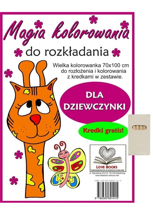Magia kolorowania do rozkładania. Dla dziewczynki