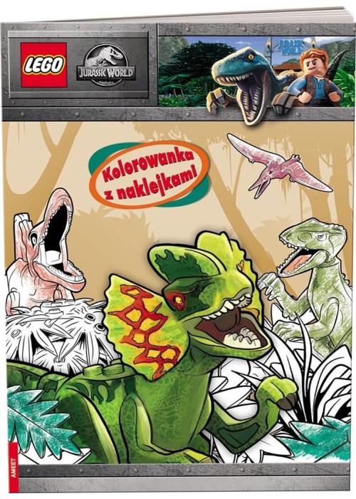 Lego Jurassic World. Kolorowanka z naklejkami