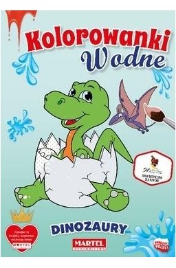 Kolorowanka wodna Dinozaury