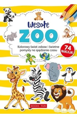 Kolorowanki z naklejkami - Wesołe ZOO