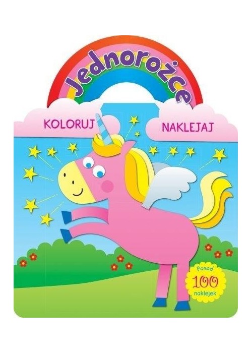 Jednorożce. Koloruj i naklejaj