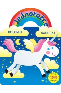 Jednorożce. Koloruj i naklejaj