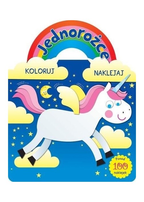 Jednorożce. Koloruj i naklejaj