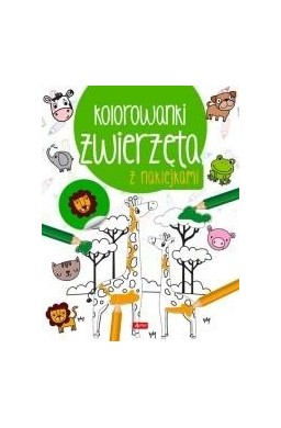 Zwierzęta. Kolorowanka z naklejkami