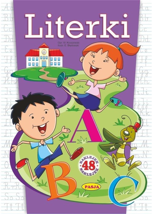 Literki. 48 naklejek