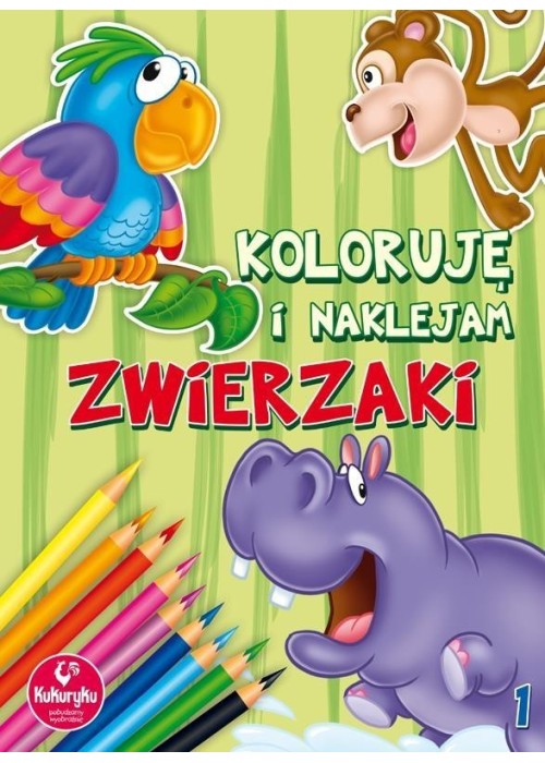 Koloruję i naklejam zwierzaki 1