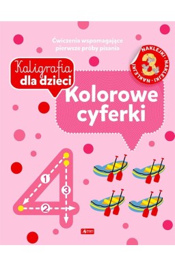 Kaligrafia dla dzieci. Kolorowe cyferki