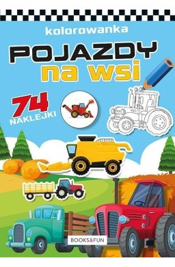 Kolorowanka z naklejkami - Pojazdy na wsi