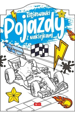 Pojazdy. Kolorowanka z naklejkami