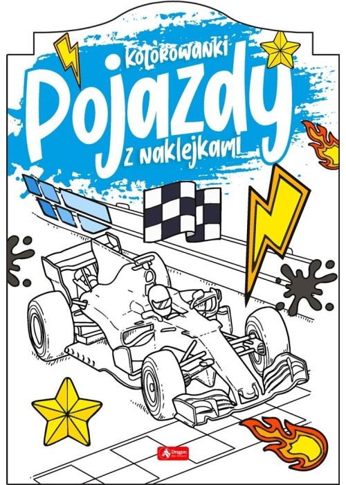 Pojazdy. Kolorowanka z naklejkami
