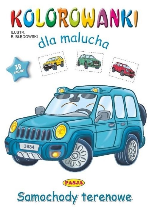 Kolorowanki dla malucha - Samochody terenowe