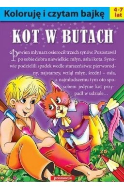 Koloruję i czytam bajkę. Kot w butach w.2016