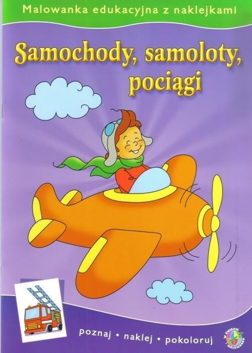 Malowanki edukacyjne - Samochody,samoloty Malowanki edukacyjne - Samochody,samoloty
