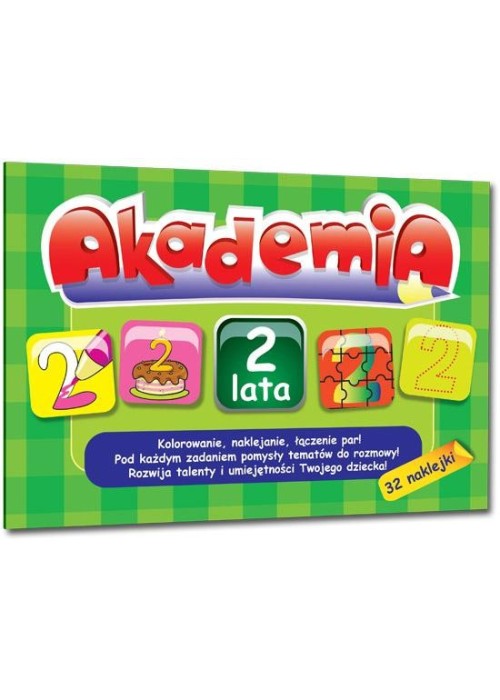 Akademia - 2 lata + 32 naklejki Greg