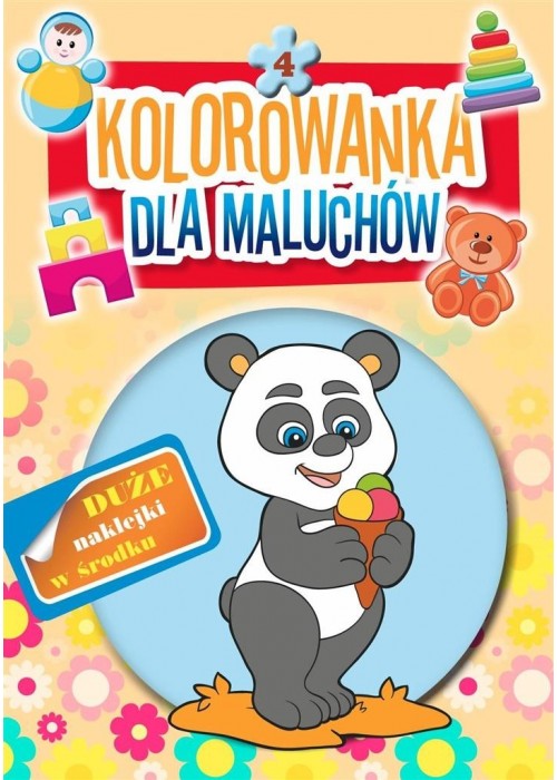 Kolorowanka dla maluchów 4. Panda