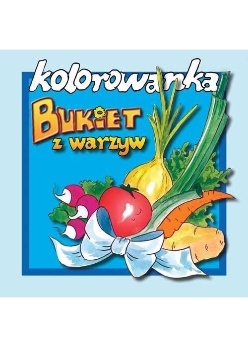 Bukiet z warzyw - kolorowanka