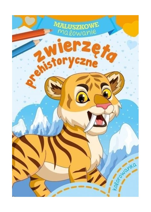 Maluszkowe malowanie. Zwierzęta prehistoryczne