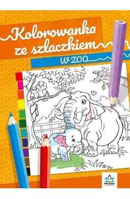 Kolorowanka ze szlaczkiem. W ZOO