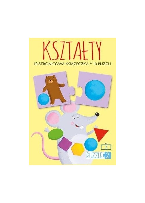 Kształty. Książeczka + 10 puzzli