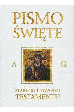 Pismo Święte ST i NT białe ze złoceniem