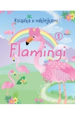 Książka z naklejkami. Flamingi 1