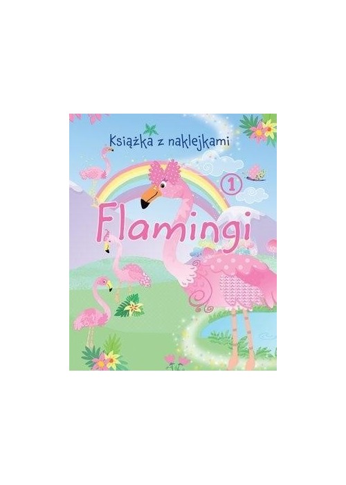 Książka z naklejkami. Flamingi 1