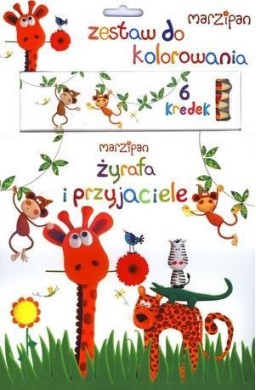 Marzipan. Żyrafa i przyjaciele + kredki