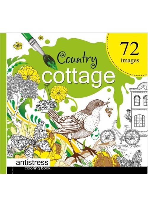 Kolorowanka antystresowa 200x200 Country cottag TW Kolorowanka antystresowa 200x200 Country cottag TW