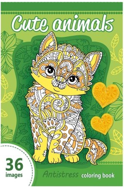 Kolorowanka antystresowa 124x197 Cute Animal 36 TW
