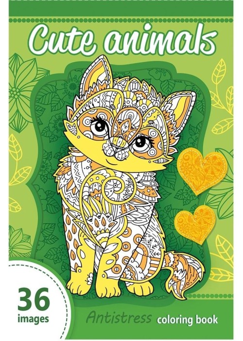 Kolorowanka antystresowa 124x197 Cute Animal 36 TW Kolorowanka antystresowa 124x197 Cute Animal 36 TW