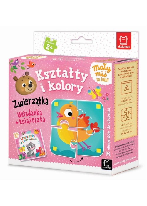Mały miś to lubi! Kształty i kolory. Zwierzątka