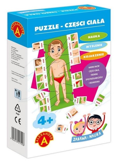 Zabawa i Nauka - Puzzle Części ciała ALEX