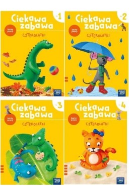 Ciekawa zabawa 4-latki Karty pracy cz. 1-4 2021 NE