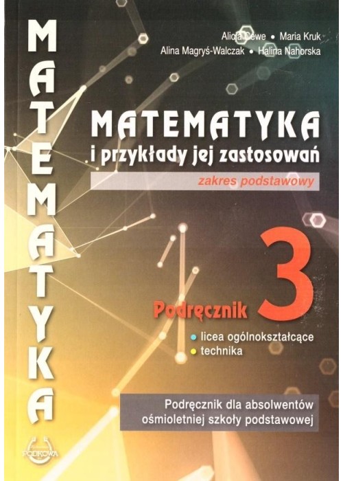 Matematyka i przykłady zast. 3 LO podręcznik ZP