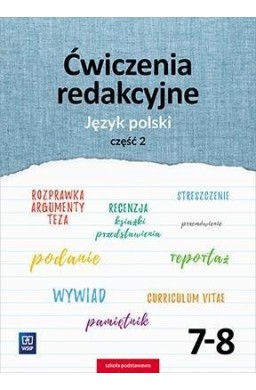 J.Polski SP 7-8 Ćwiczenia redakcyjne cz.2 WSiP