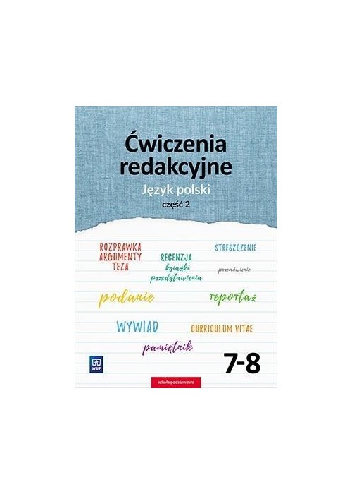 J.Polski SP 7-8 Ćwiczenia redakcyjne cz.2 WSiP