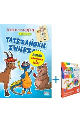 Kolorowanka... Tatrzańskie zwierzaki + kredki