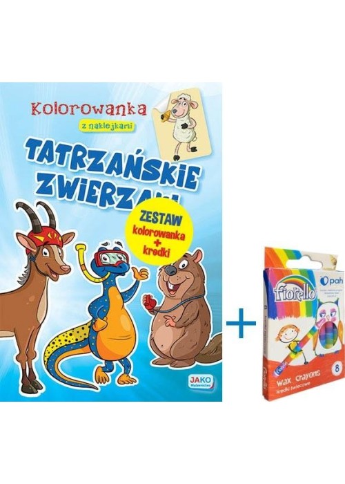 Kolorowanka... Tatrzańskie zwierzaki + kredki