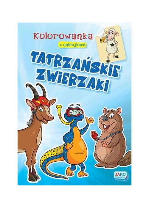 Kolorowanka z naklejkami. Tatrzańskie zwierzaki